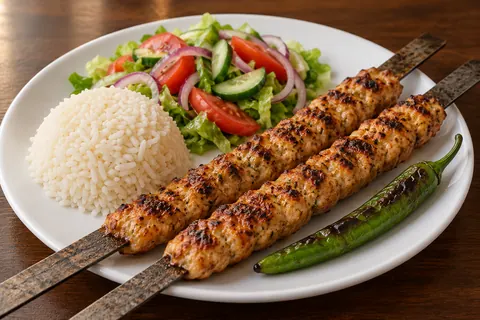 Chicken kofte (serving suggestion)